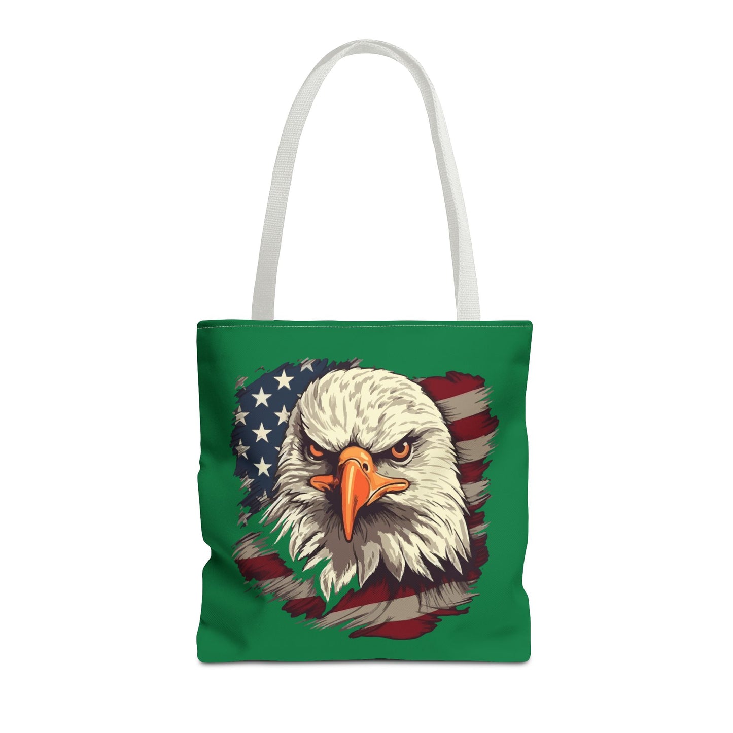 Patriotic Eagle Tote Bag American Flag Design