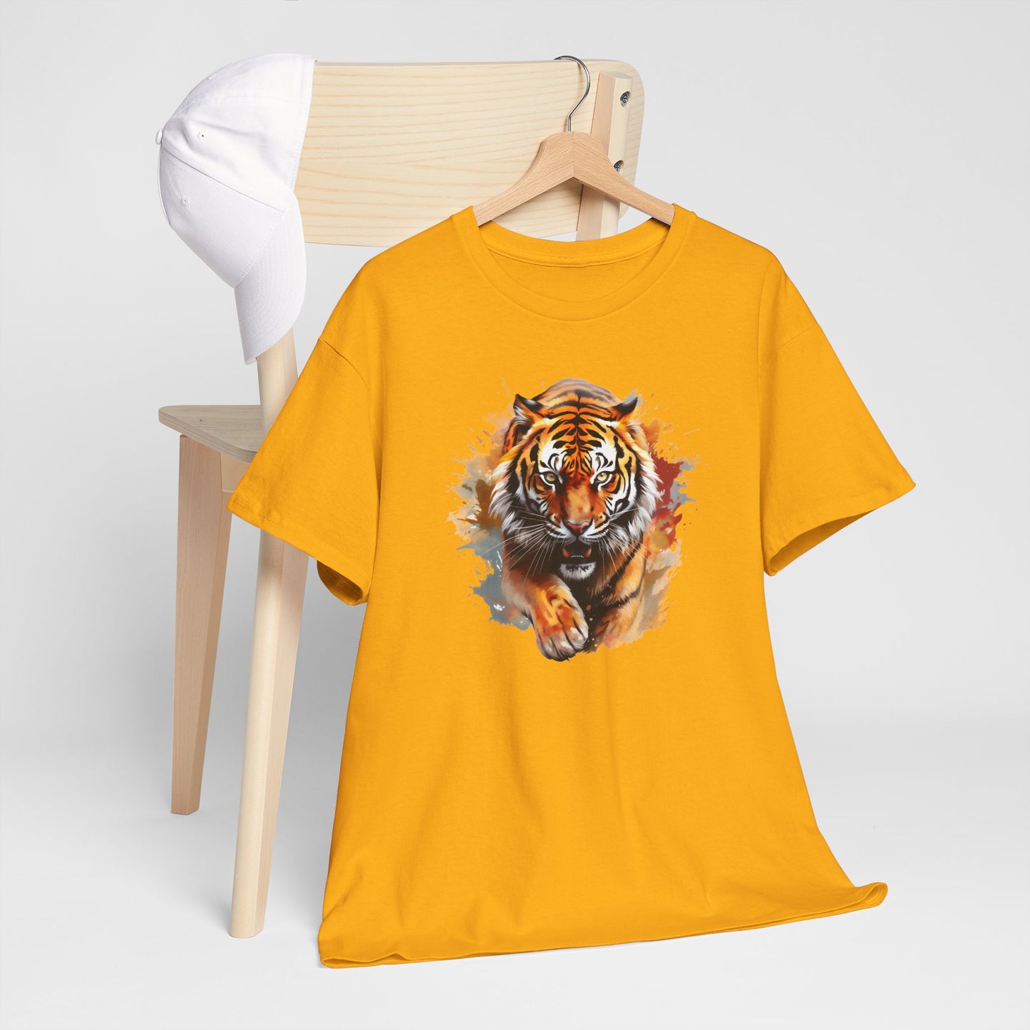 Princess Grace Fierce Tiger Unisex Heavy Cotton Tee Wild Animal Graphic Shirt