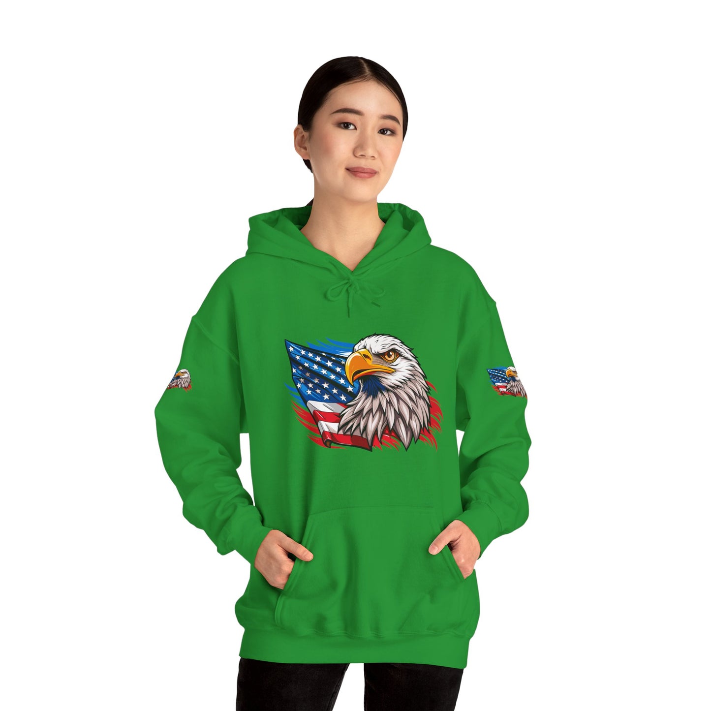 Princess Grace Patriotic Eagle Unisex Heavy Blend Hoodie