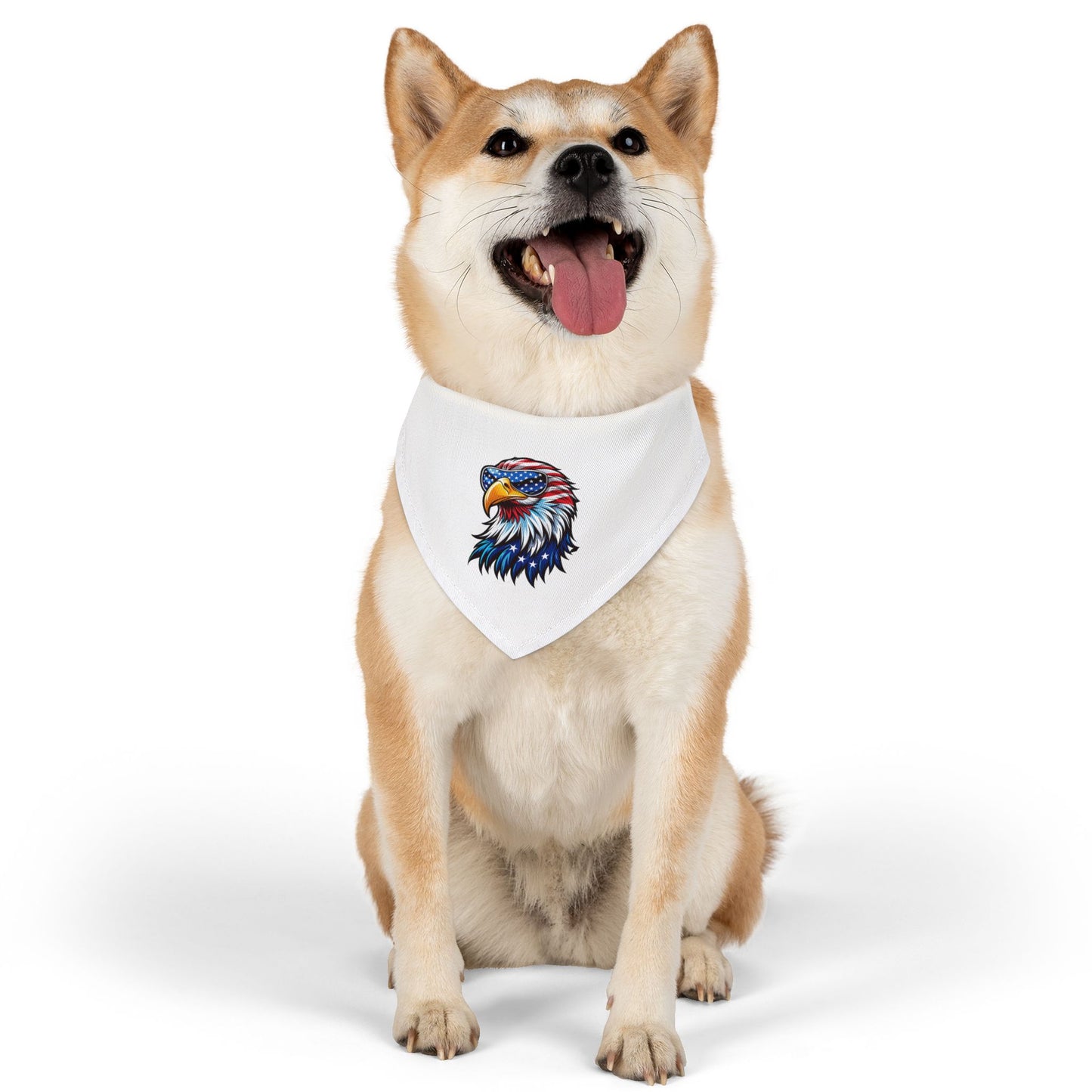 Princess Grace Patriotic Eagle Pet Bandana Collar for Dogs Perfect for Independence Day Celebrations