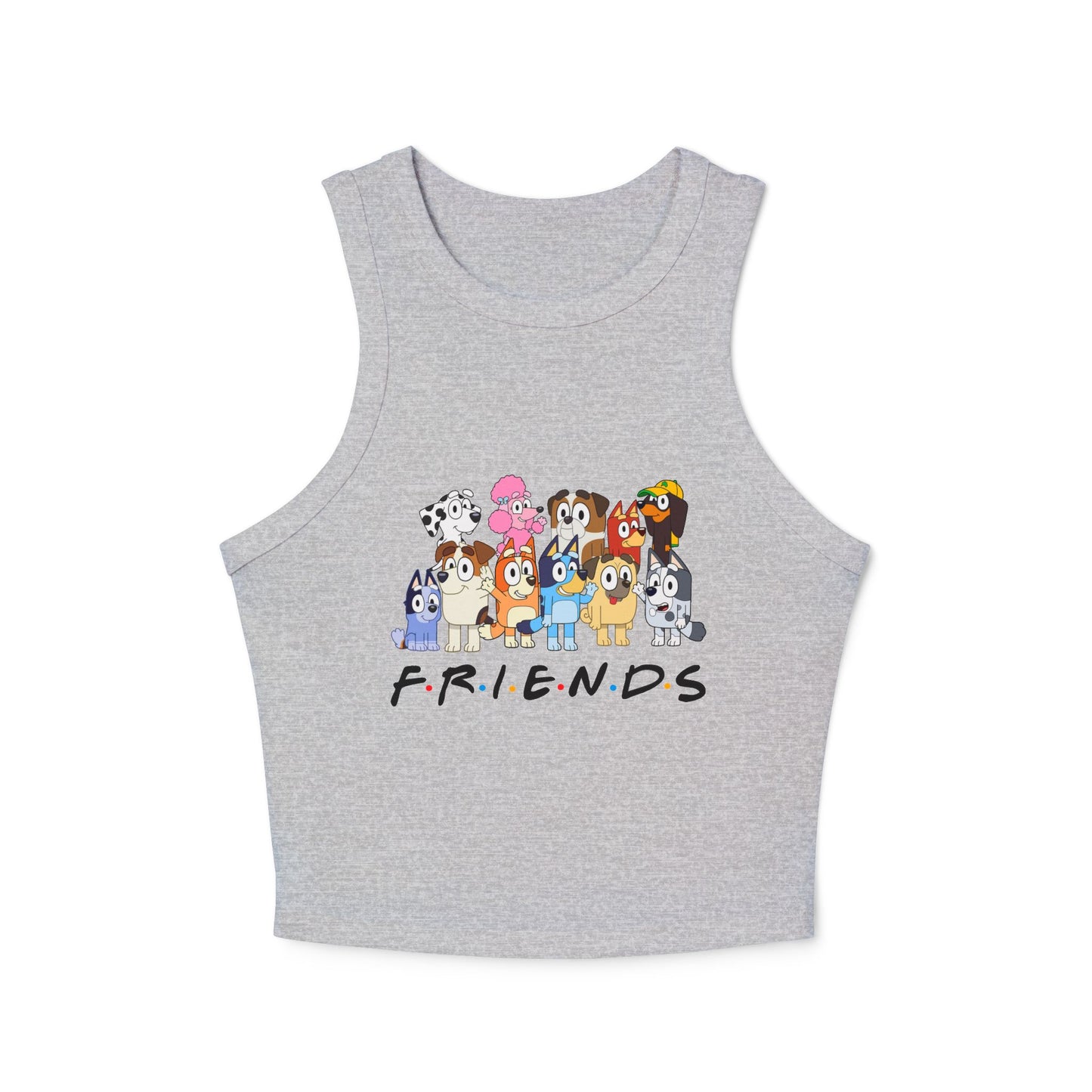 Princess Grace Bluey Friends Cartoon Racer Tank Top Cute Bluey Design