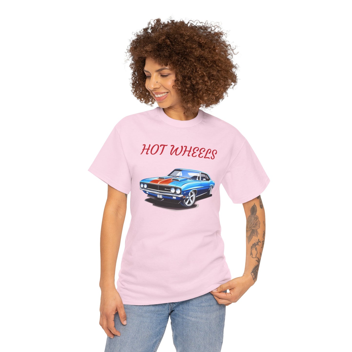 Princess Grace Hot Wheels Unisex Heavy Cotton Tee Classic Car Graphic Tee for Auto Enthusiasts