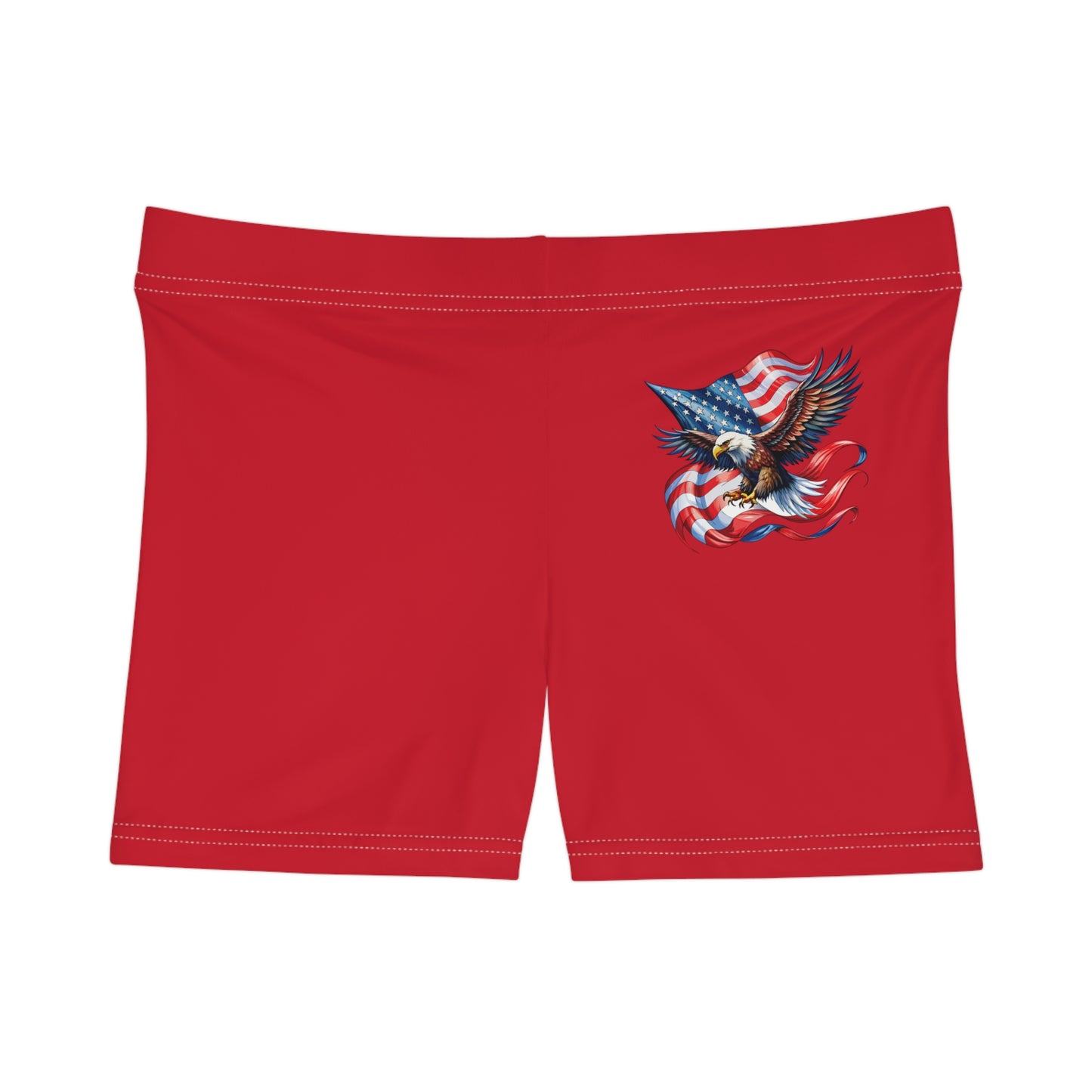 Princess Grace Patriotic Women's Eagle Print Shorts