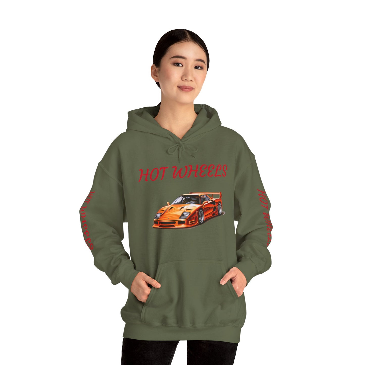 Princess Grace Hot Wheels Unisex Heavy Blend Hooded Sweatshirt Retro Racing Style
