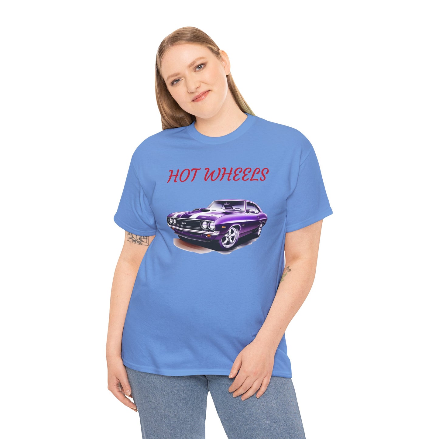 Princess Grace Hot Wheels Unisex Heavy Cotton Tee Vintage Car Graphic T-Shirt for Classic Car Lovers