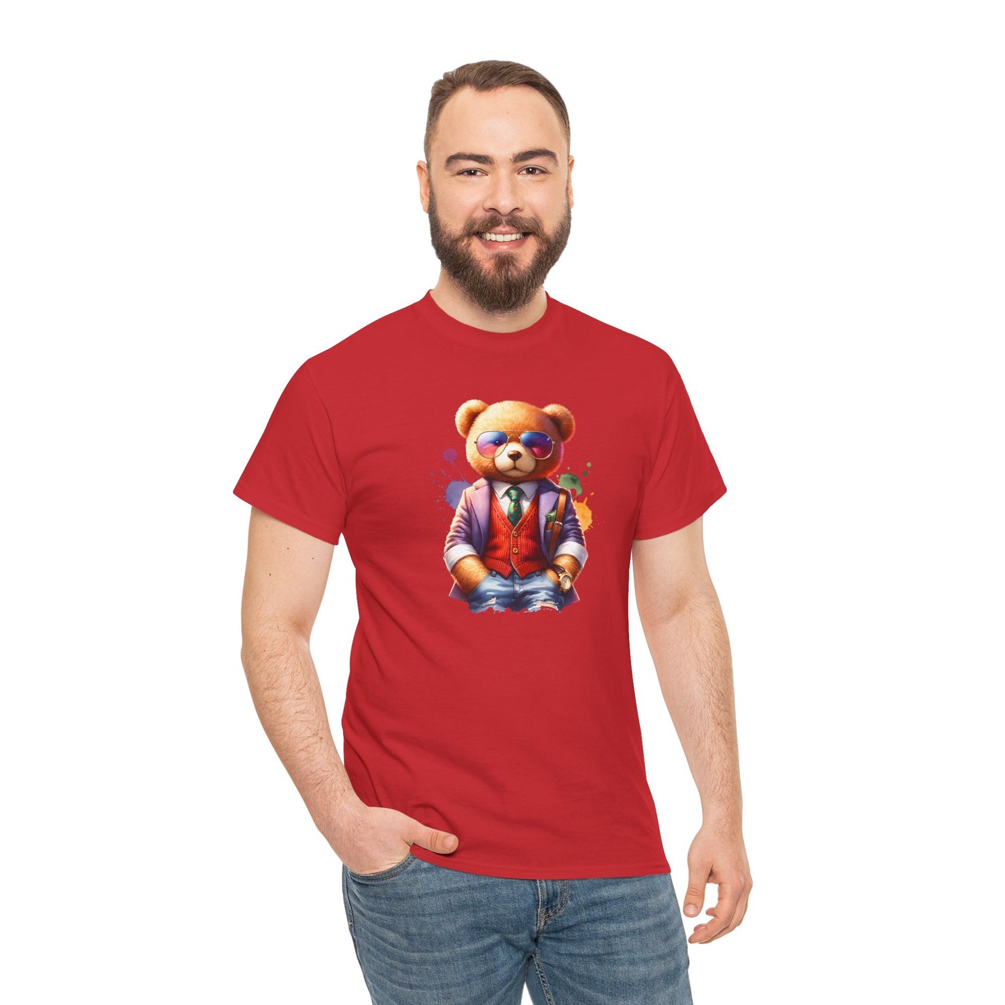Princess Grace Trendy Teddy Bear Graphic Unisex Heavy Cotton Tee