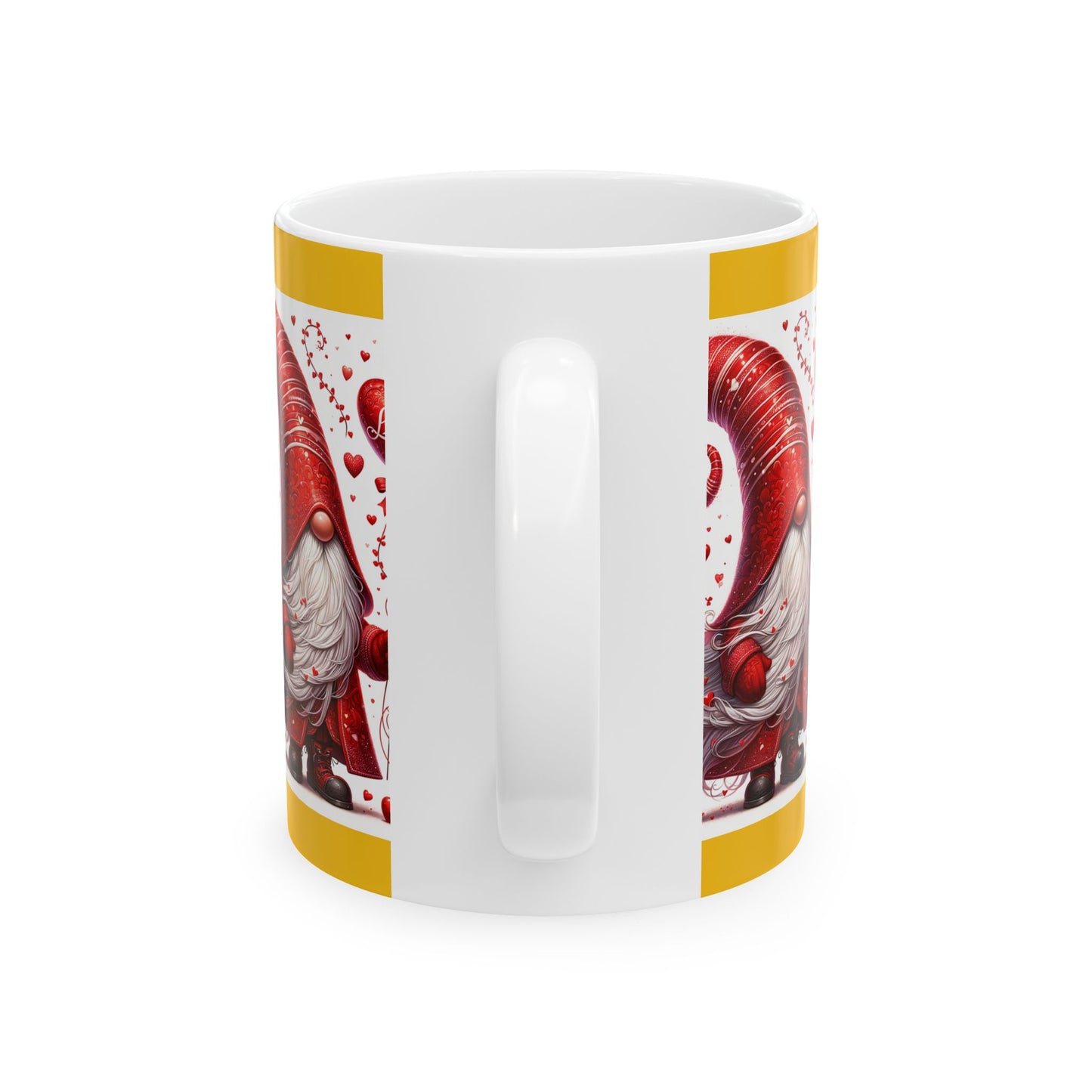 Princess Grace Charming Love Gnome Ceramic Mug Perfect for Valentine's Day & Cozy Moments