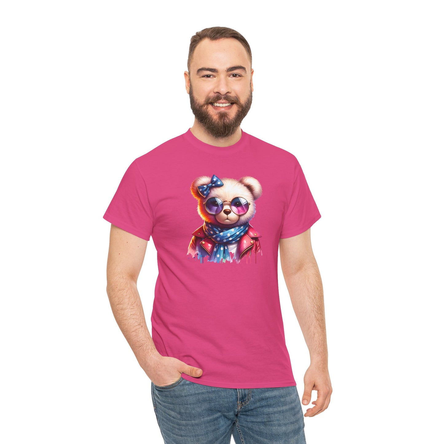 Princess Grace Cool Bear Graphic Unisex Heavy Cotton Tee Stylish & Fun for All