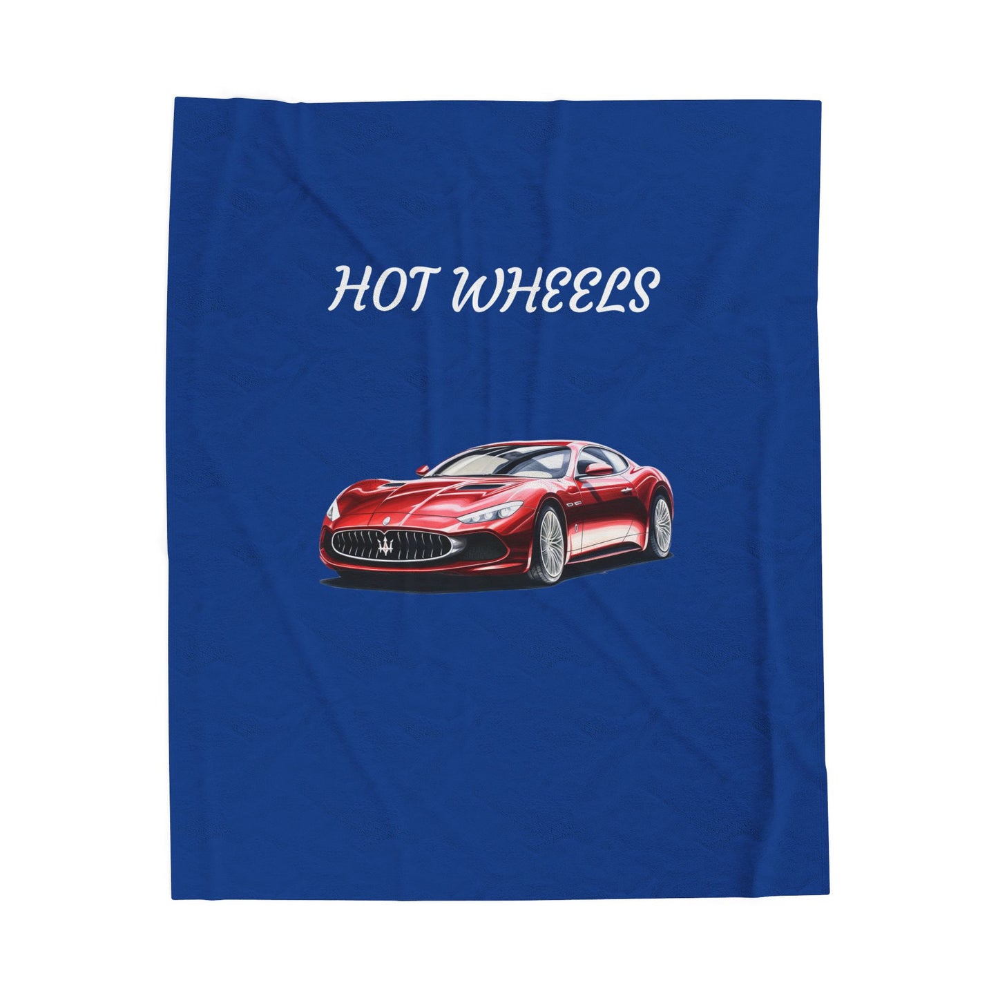 Princess Grace Hot Wheels Velveteen Plush Blanket Cozy Car Themed Throw for Kids and Enthusiasts