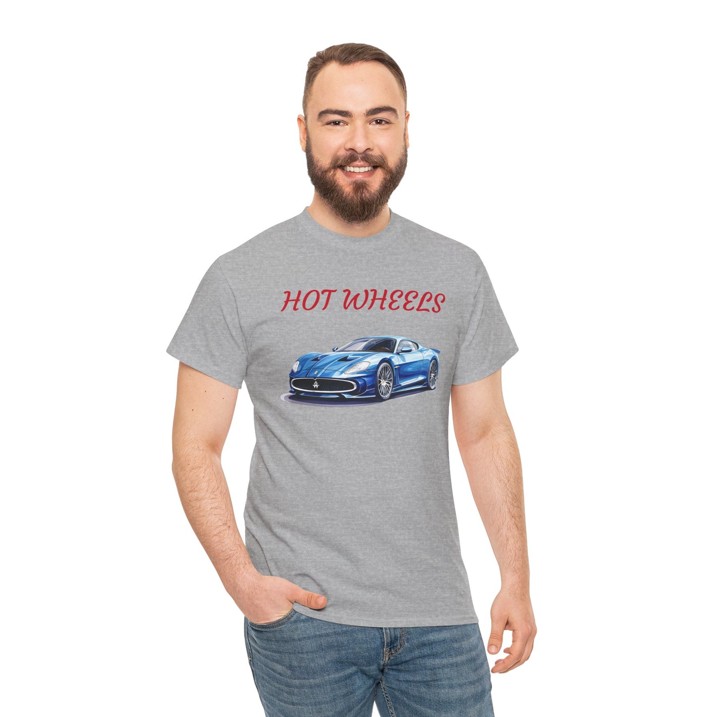 Princess Grace Hot Wheels Unisex Heavy Cotton Tee Classic Car Graphic T-Shirt for Auto Enthusiasts