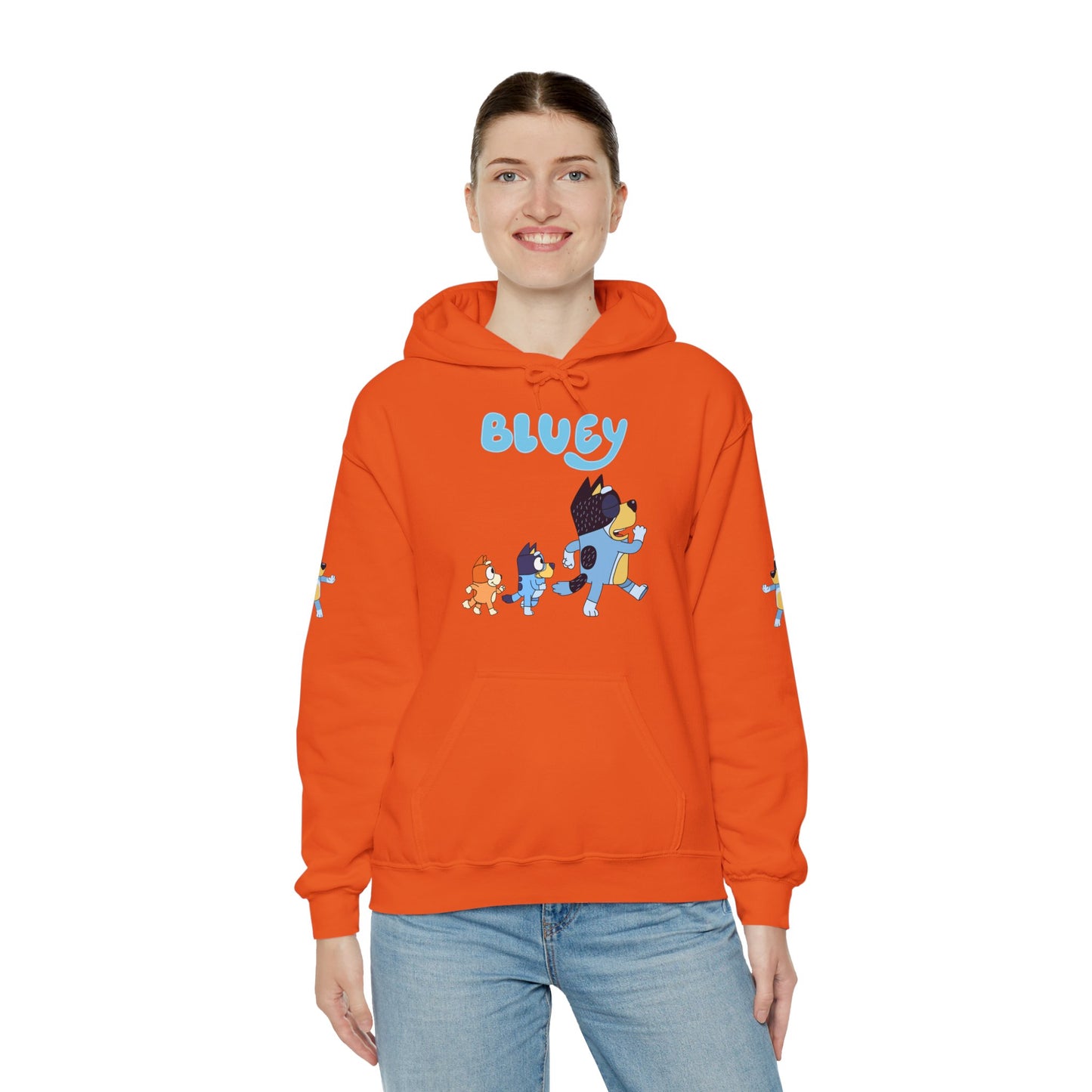 Princess Grace Bluey Unisex Hoodie Cozy Cartoon Sweatshirt for Kids & Adults