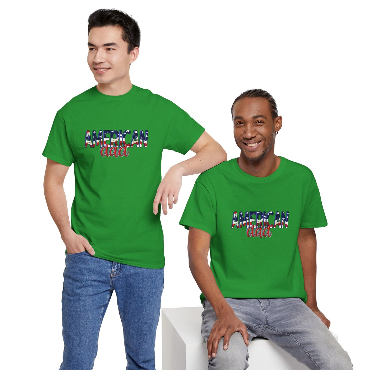 Princess Grace Patriotic American Dad Tee Unisex Heavy Cotton T-Shirt