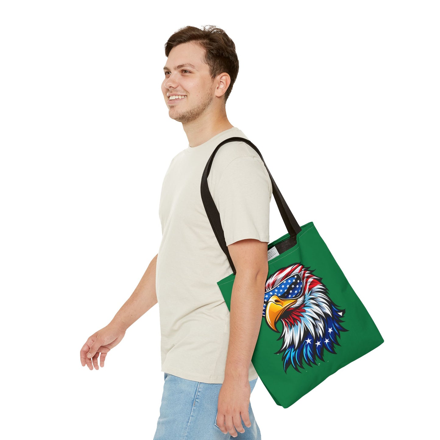 Princess Grace American Eagle Tote Bag Patriotic Eagle Design for Independence Day & Everyday Use