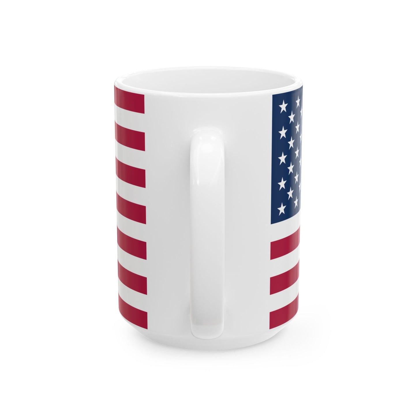 Princess Grace American Flag Ceramic Mug Perfect for Patriotism, 11oz & 15oz Sizes