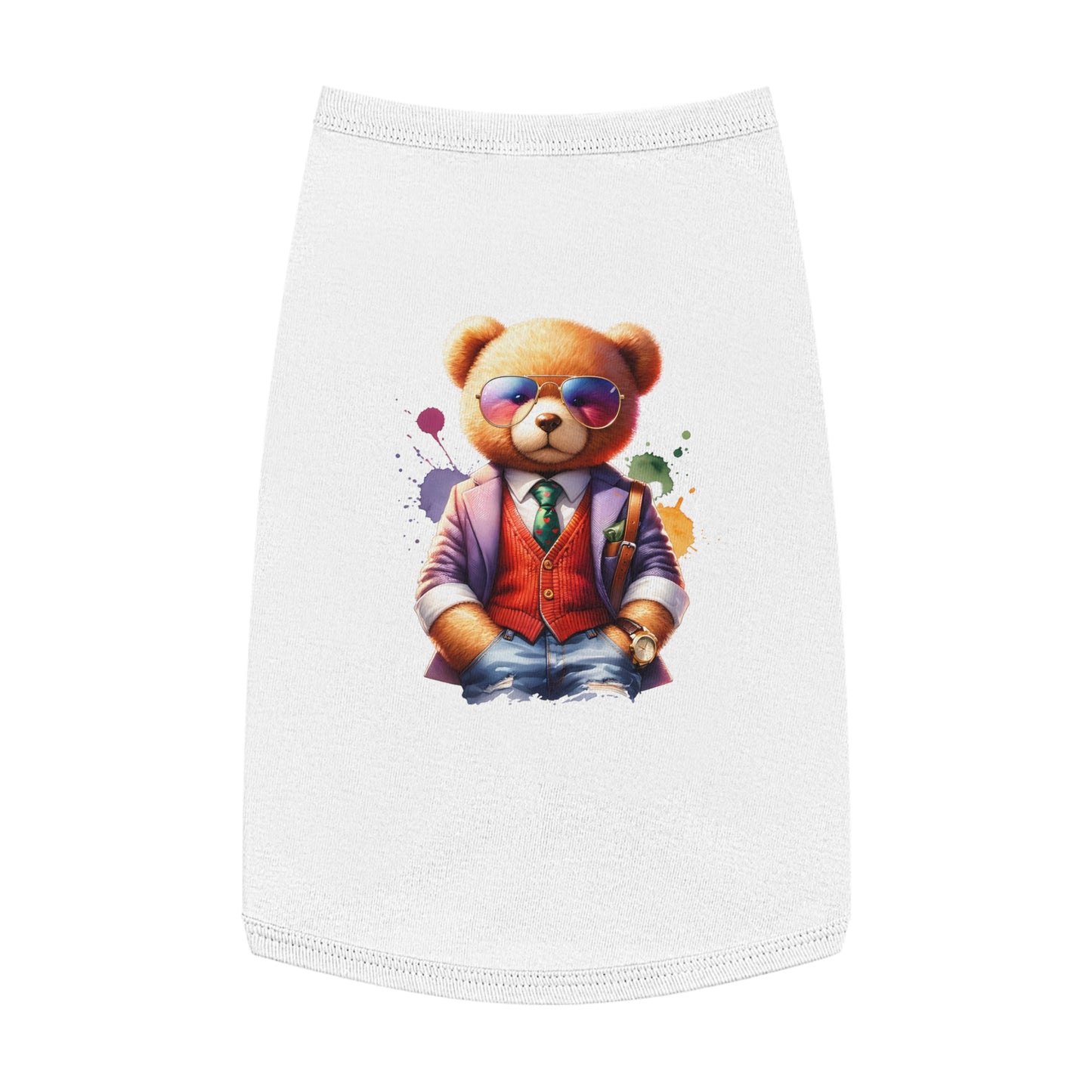 Princess Grace CUTE Stylish Pet Tank Top Trendy Bear Design for Small Dogs & Cats