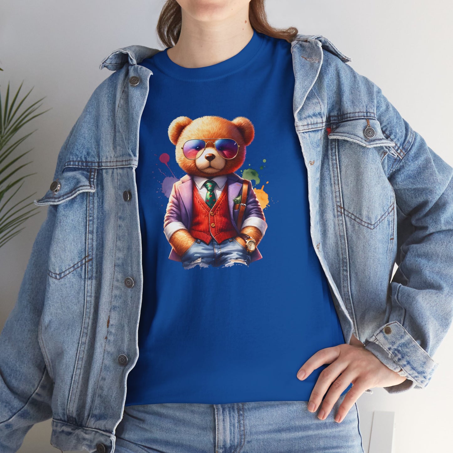 Princess Grace Trendy Teddy Bear Graphic Unisex Heavy Cotton Tee