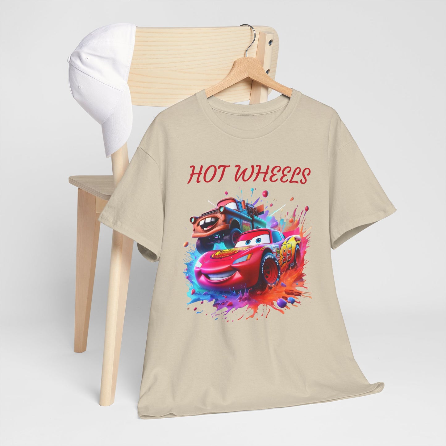 Princess Grace Cool Cars Unisex Heavy Cotton Tee Hot Wheels Graphic Tee for Kids and Adults