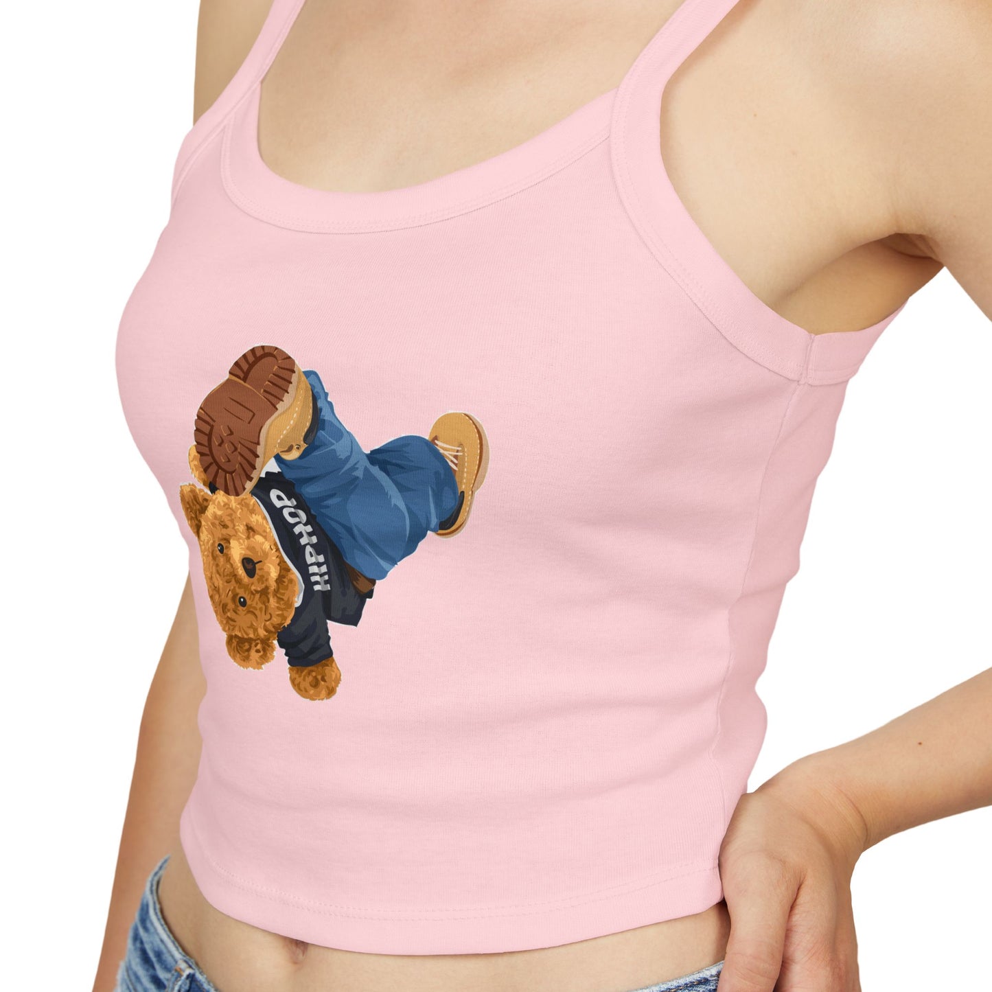 Princess Grace Cute Bear Graphic Women's Spaghetti Strap Tank Top