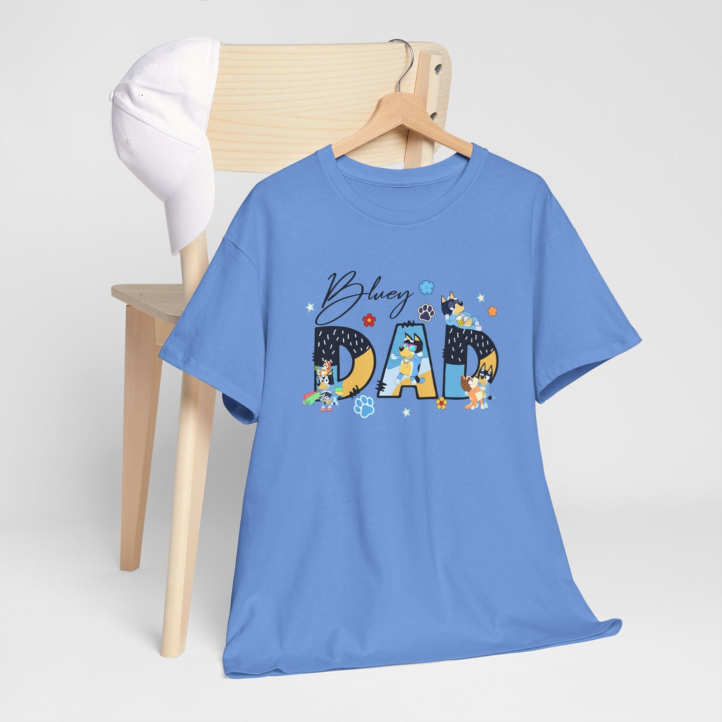 Princess Grace Fun 'Blessed Dad' Unisex Heavy Cotton Tee Perfect Gift for Father's Day