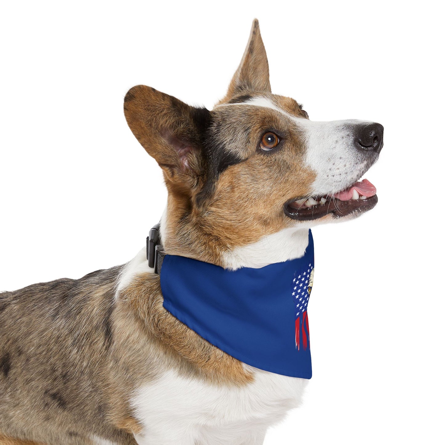 Princess Grace Patriotic Eagle Pet Bandana Collar American Flag Design for Dogs