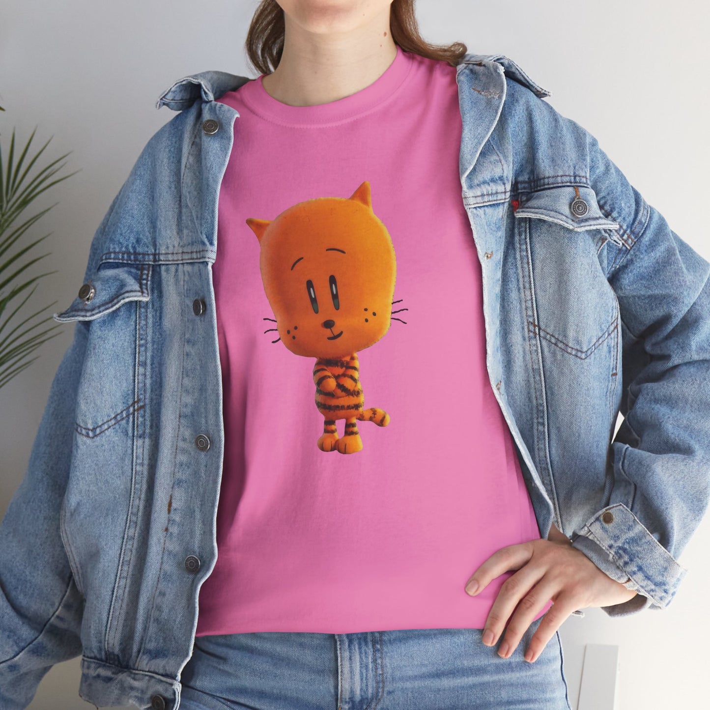 Princess Grace Funny Cartoon Cat Unisex Heavy Cotton Tee