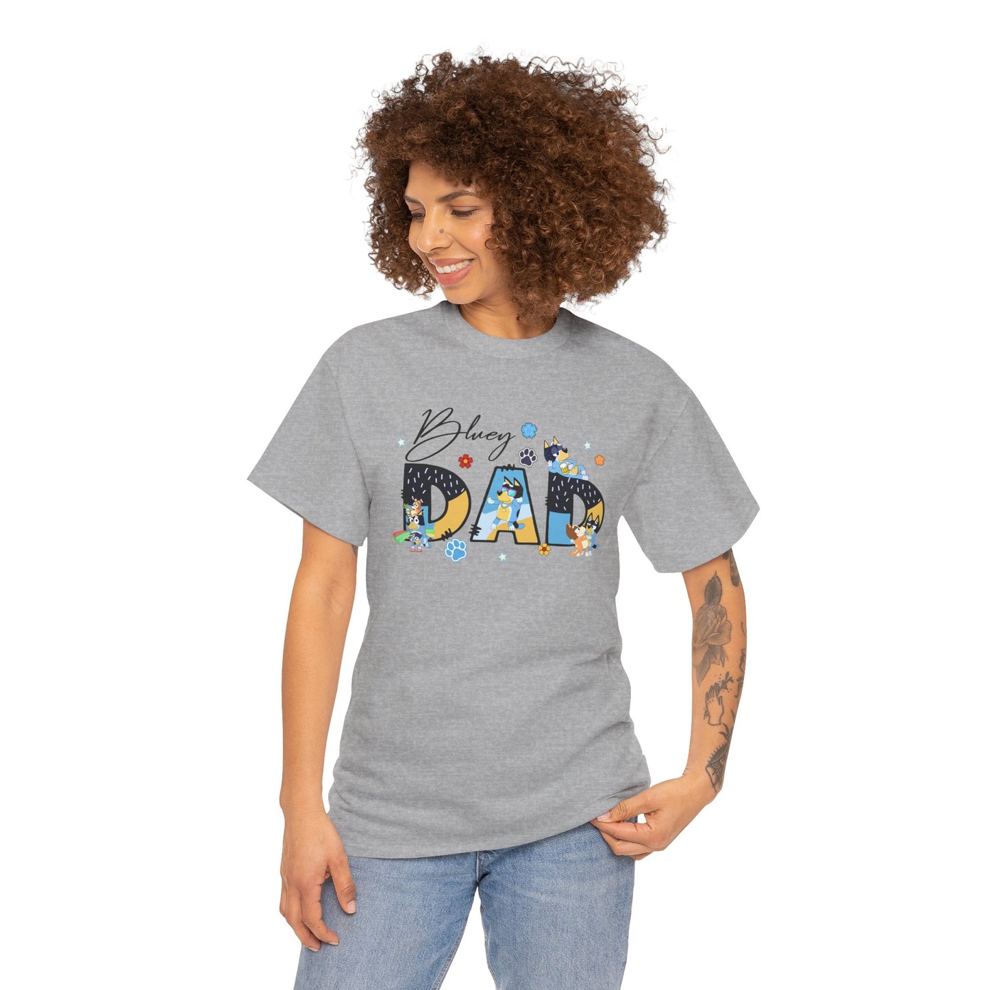Princess Grace Fun 'Blessed Dad' Unisex Heavy Cotton Tee Perfect Gift for Father's Day