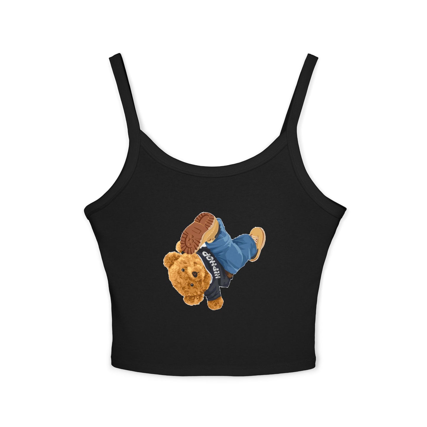 Princess Grace Cute Bear Graphic Women's Spaghetti Strap Tank Top