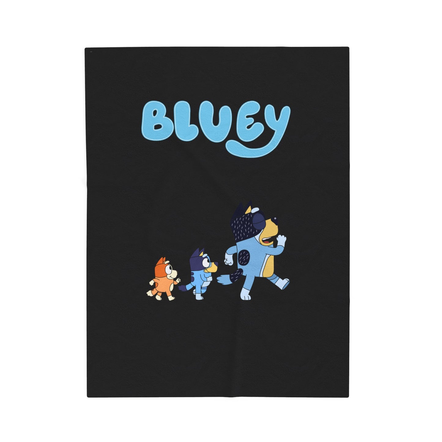 Princess Grace Bluey Velveteen Plush Blanket Cozy Kids Throw for Family Bonding and Playtime