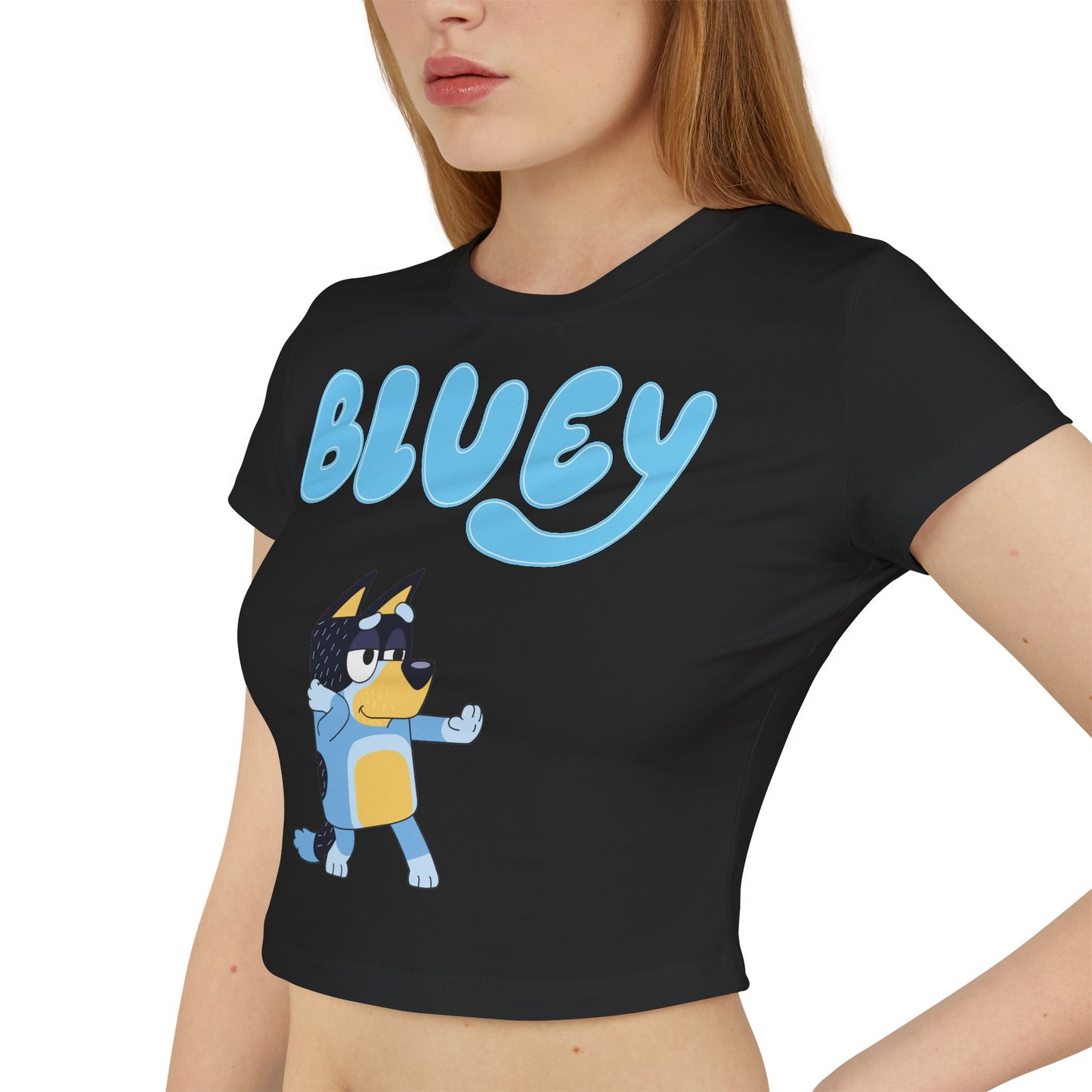 Princess Grace Bluey Women's Baby Tee Cute Cartoon Graphic