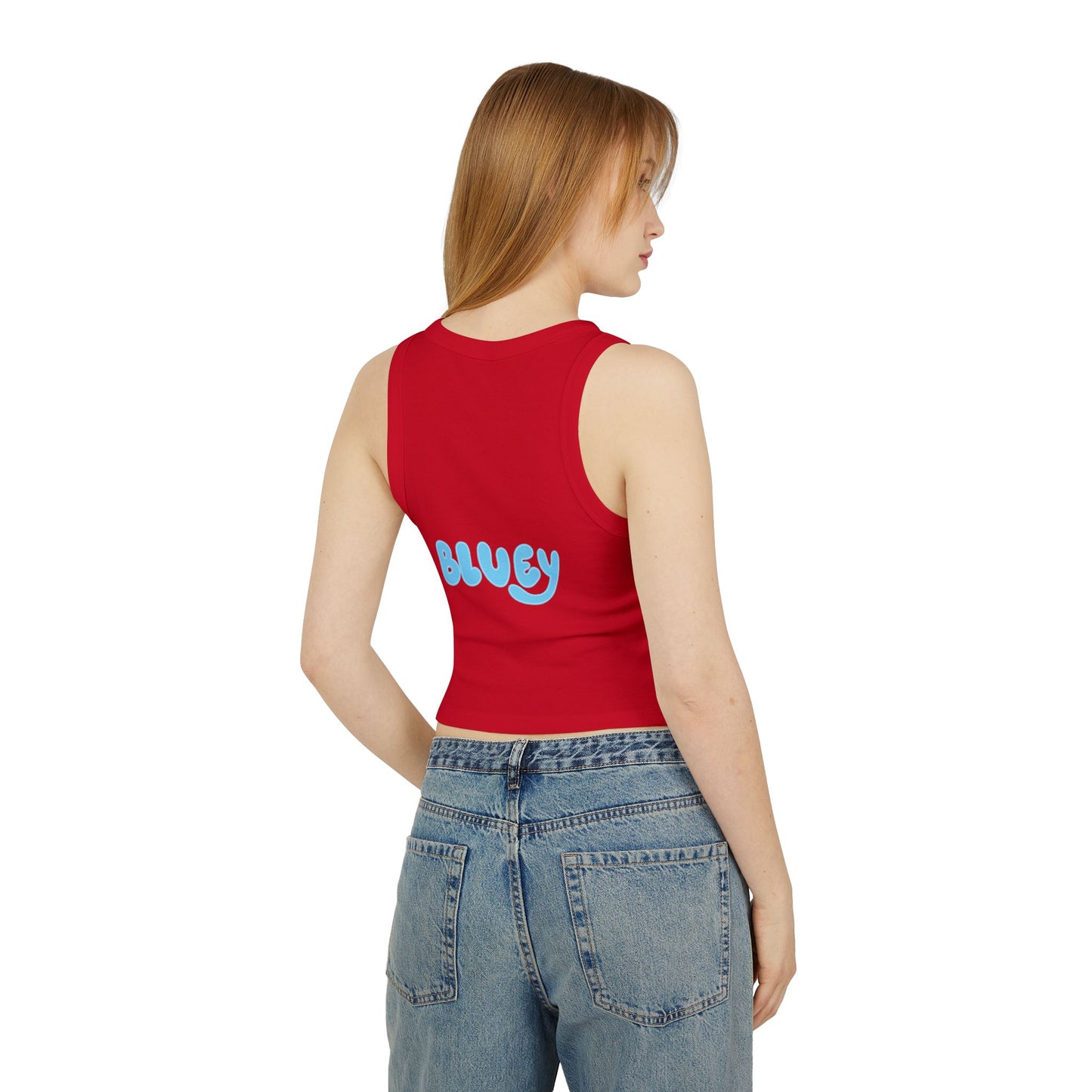 Princess Grace Cute Bluey Character Racer Tank Top