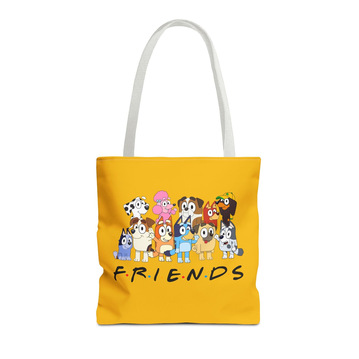 Princess Grace Bluey Colorful Friends Tote Bag Perfect for Dog Lovers and Casual Outings