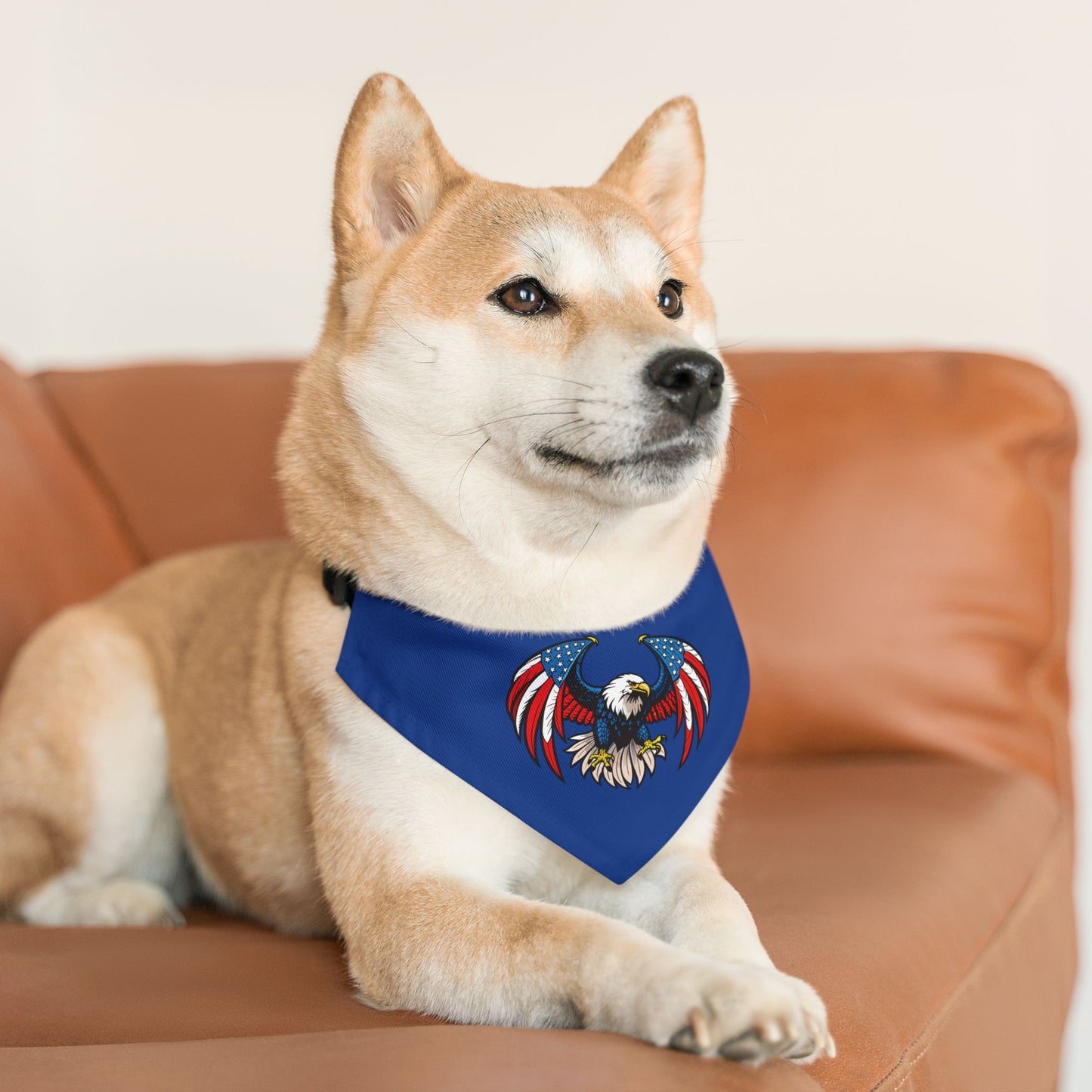 Princess Grace Patriotic Pet Bandana Collar Eagle Design for Dogs
