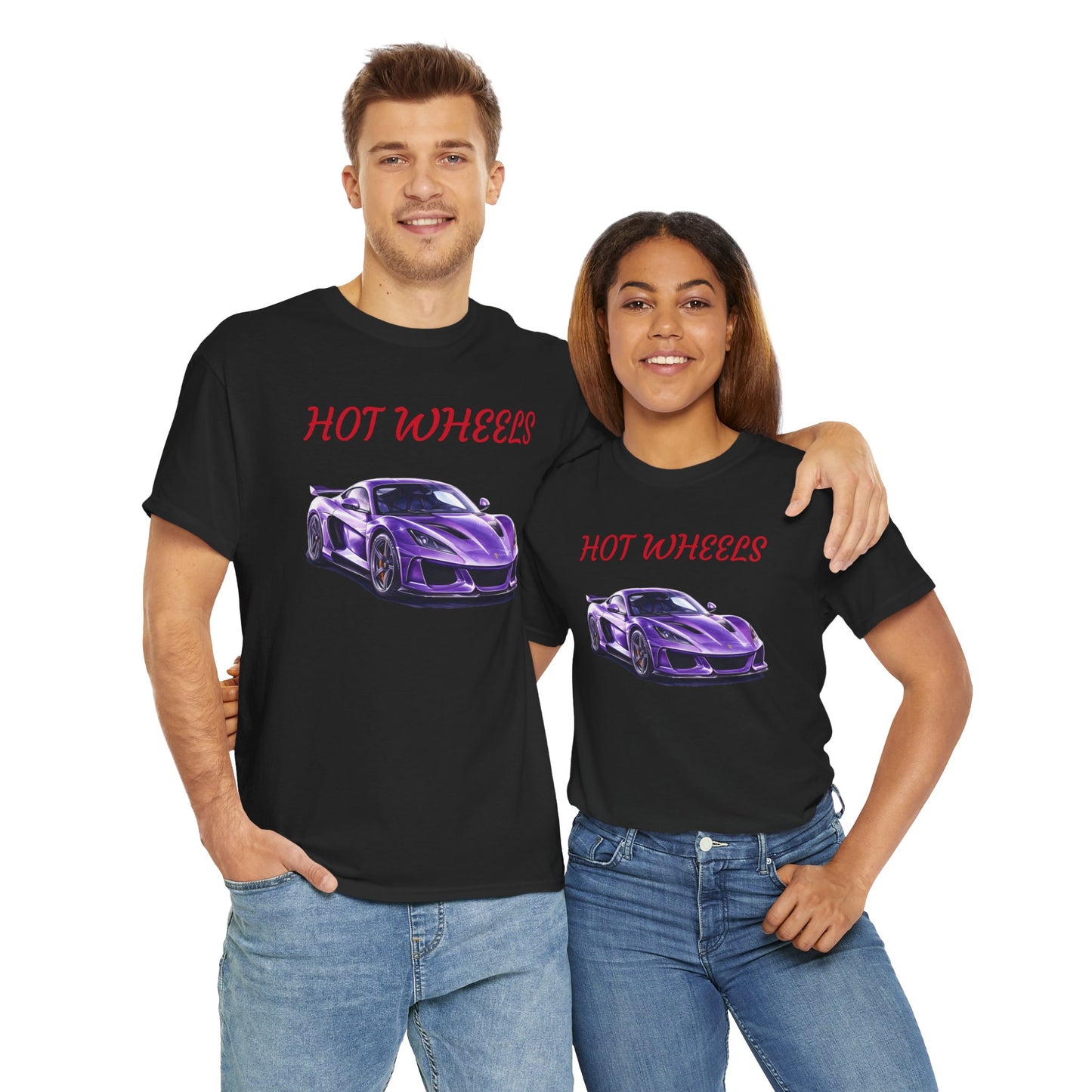 Princess Grace Hot Wheels Graphic Unisex Heavy Cotton Tee Perfect for Car Enthusiasts