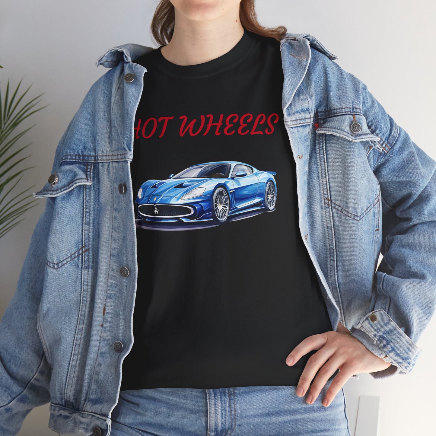 Princess Grace Hot Wheels Unisex Heavy Cotton Tee Classic Car Graphic T-Shirt for Auto Enthusiasts