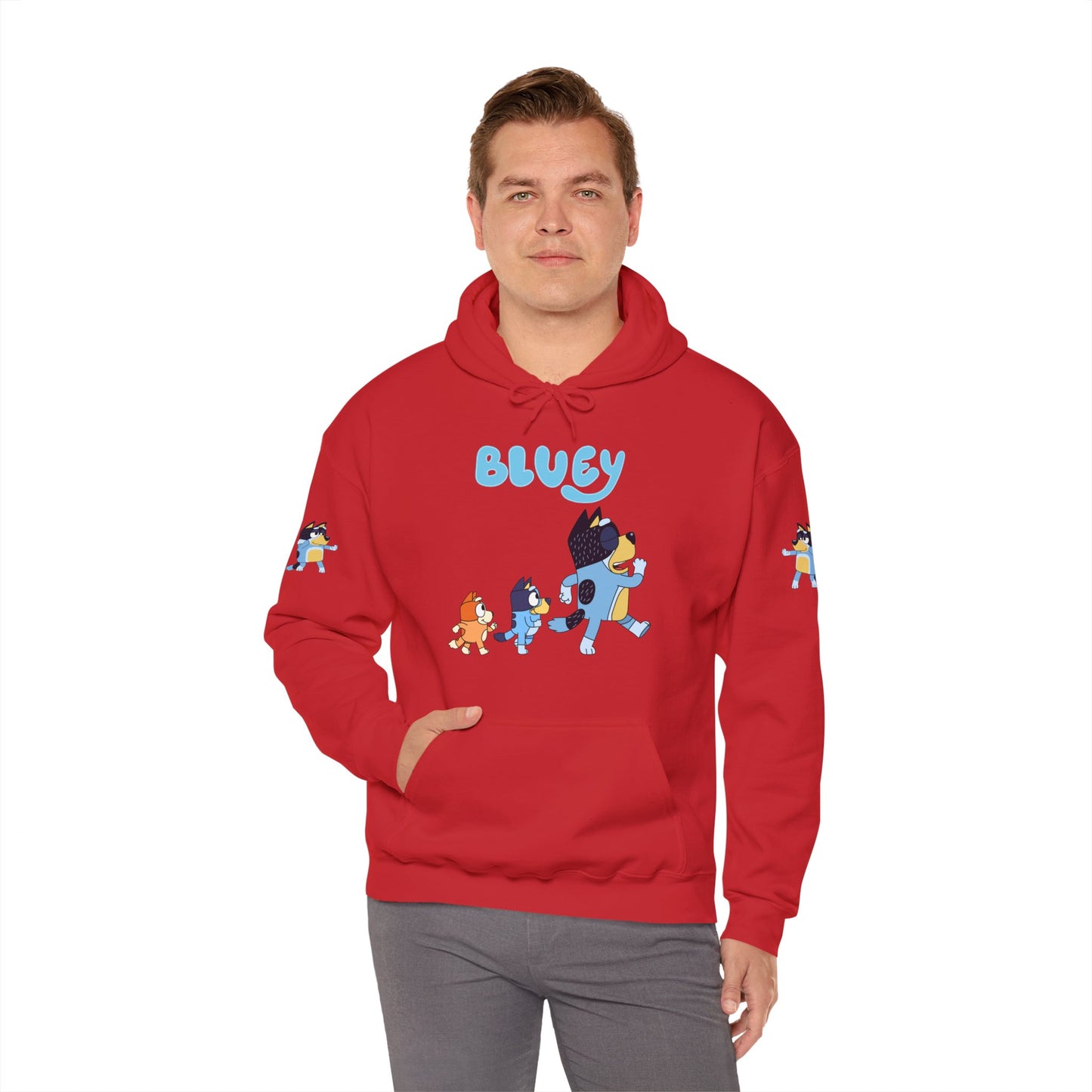 Princess Grace Bluey Unisex Hoodie Cozy Cartoon Sweatshirt for Kids & Adults