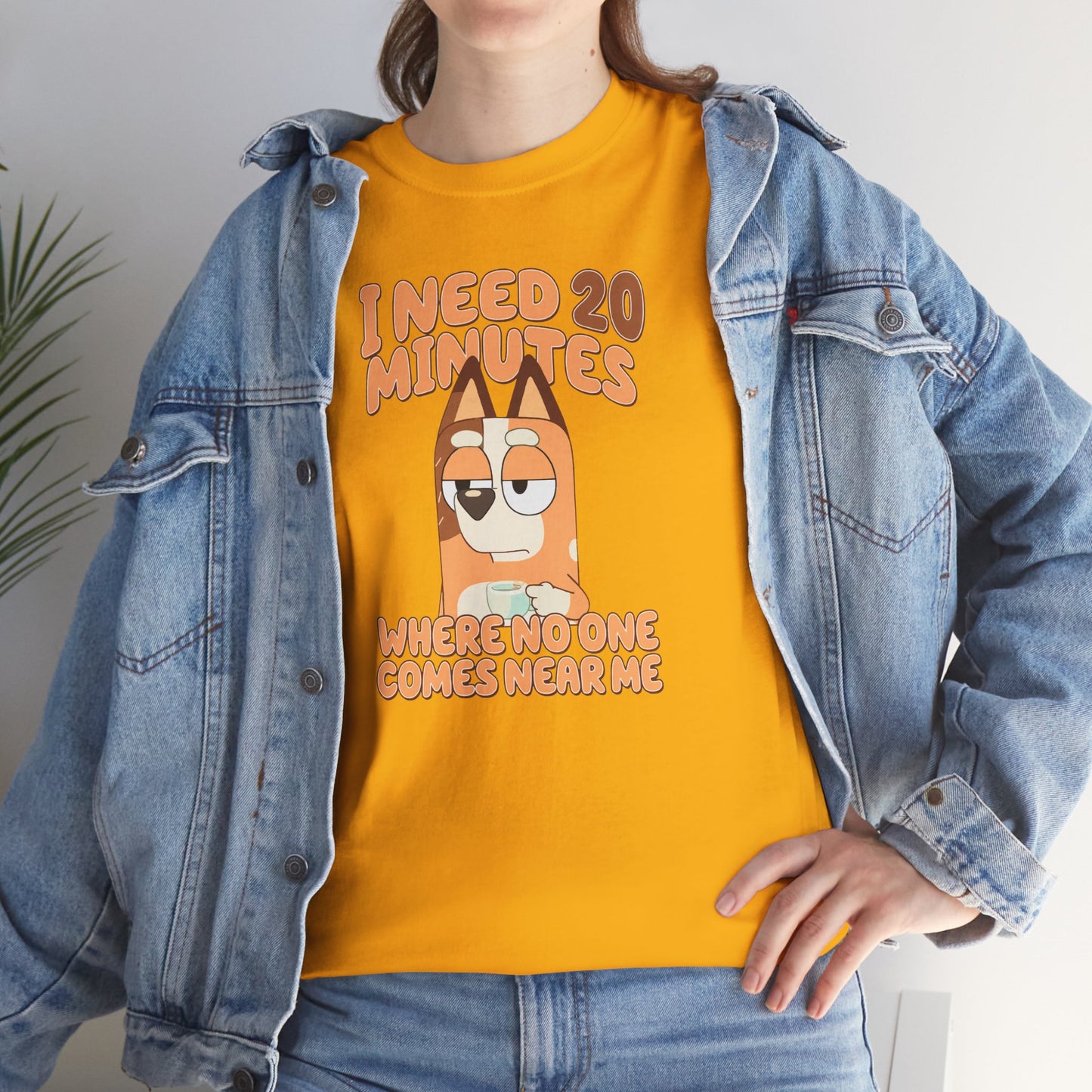 Princess Grace Bluey Funny Graphic Tee "I Need 20 Minutes"