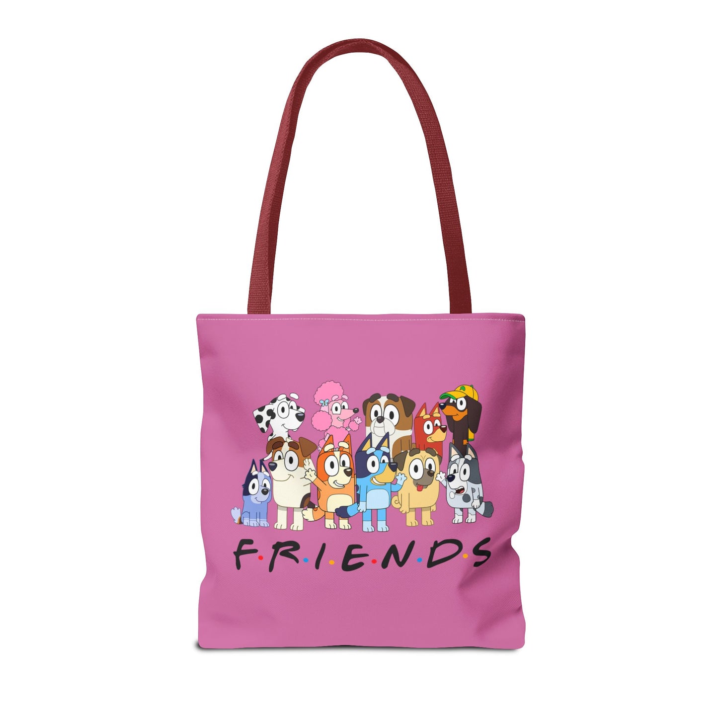 Princess Grace Bluey F.R.I.E.N.D.S Cartoon Tote Bag Fun & Playful Design for Animal Lovers
