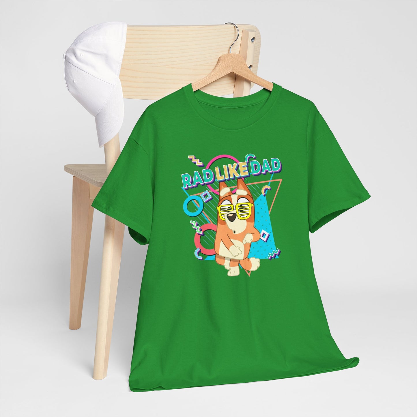 Princess Grace Bluer Rad Like Dad Fun Unisex Heavy Cotton Tee Graphic Tee for Everyday Wear and Gifts