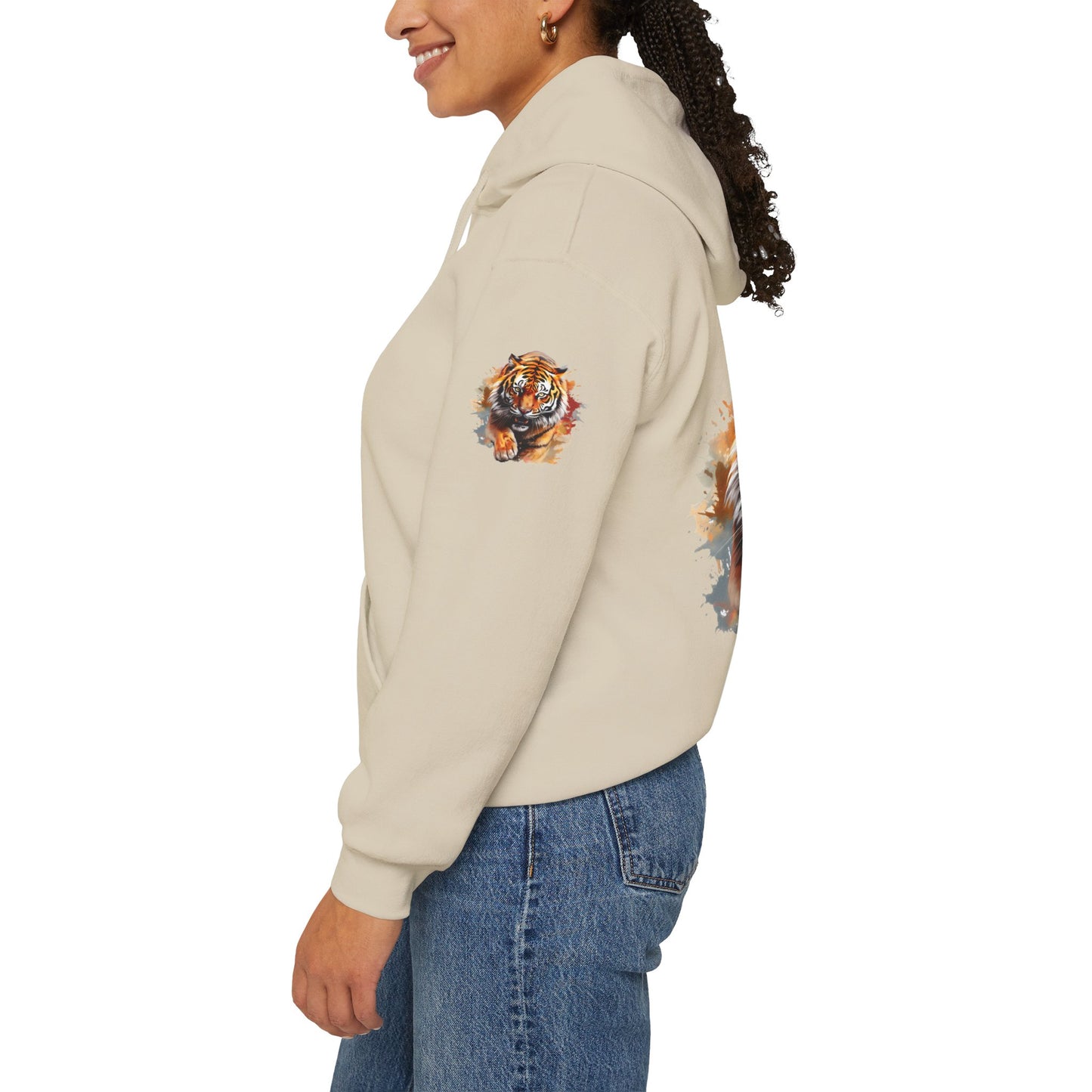 Princess Grace Fierce Tiger Graphic Unisex Heavy Blend Hoodie