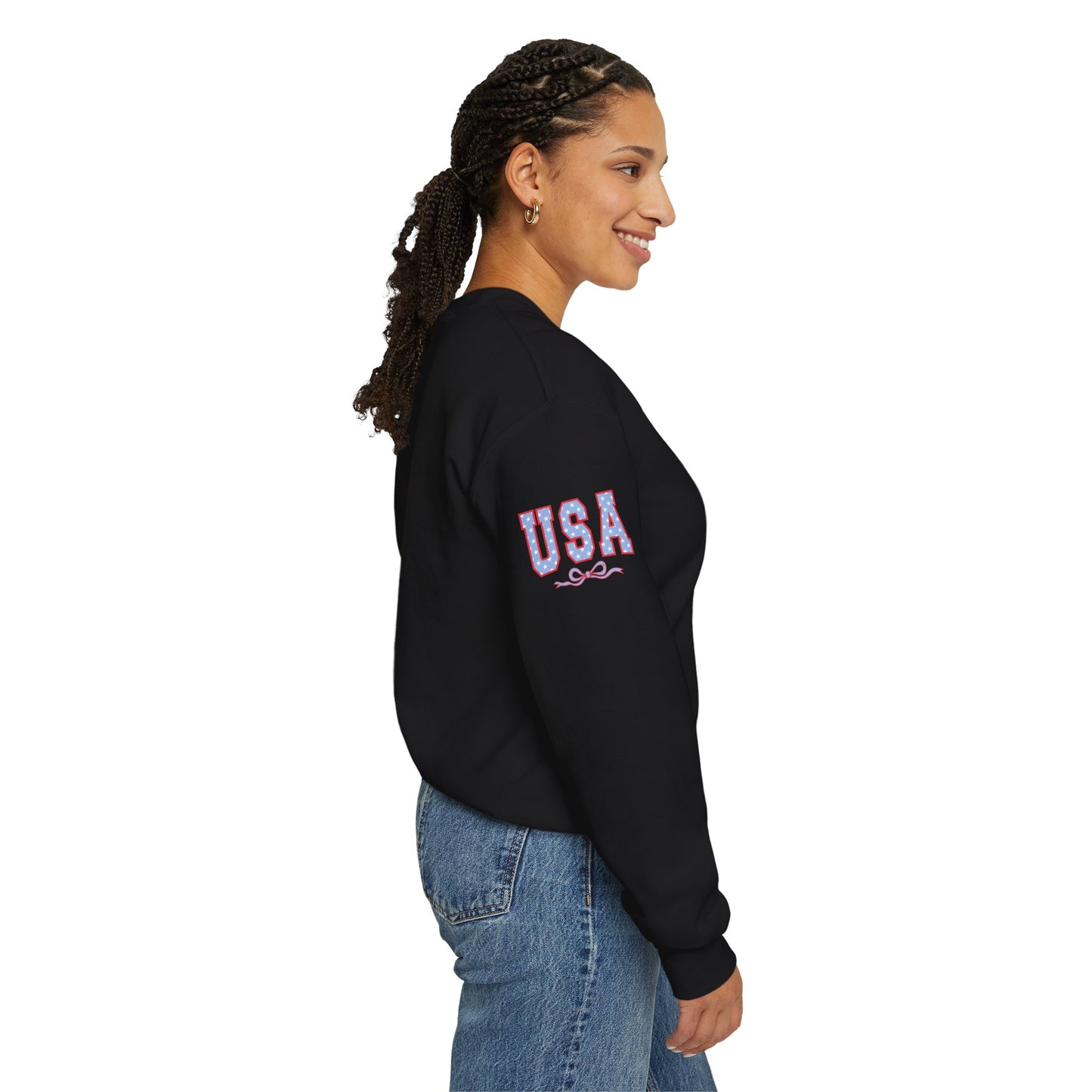 Princess Grace USA Patriotic Crewneck Sweatshirt for All Seasons