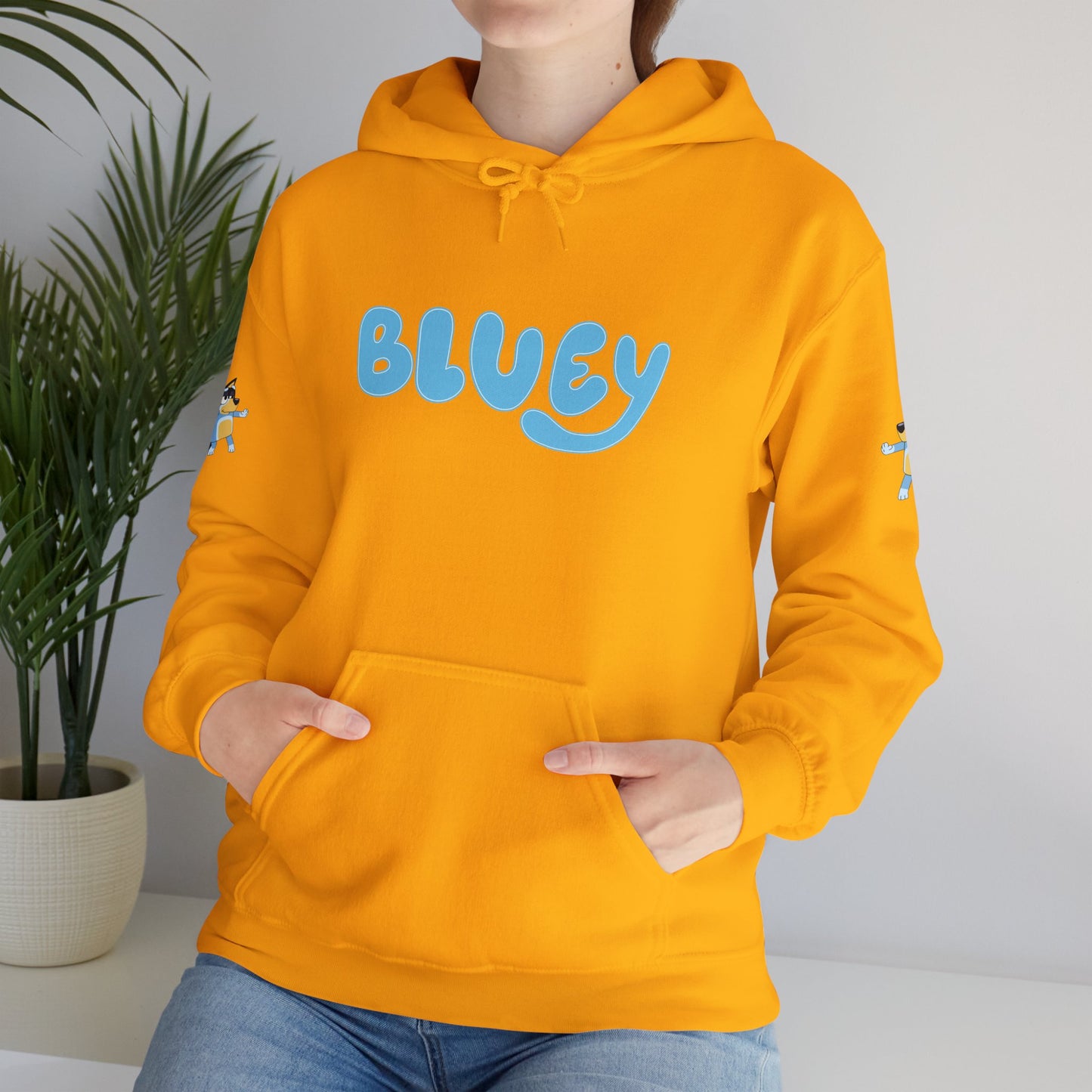 Princess Grace Bluey Unisex Hooded Sweatshirt Cozy Cartoon Style for Kids & Adults