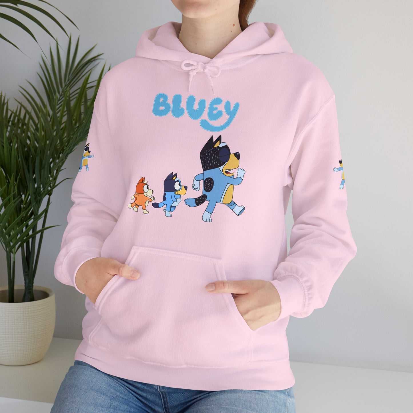 Princess Grace Bluey Unisex Hoodie Cozy Cartoon Sweatshirt for Kids & Adults