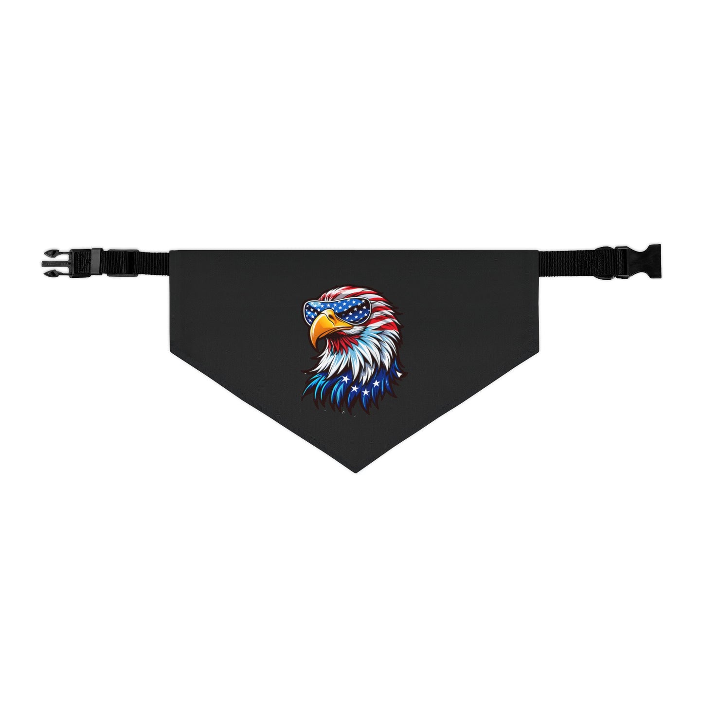 Princess Grace Patriotic Eagle Pet Bandana Collar USA Flag Design for Dogs
