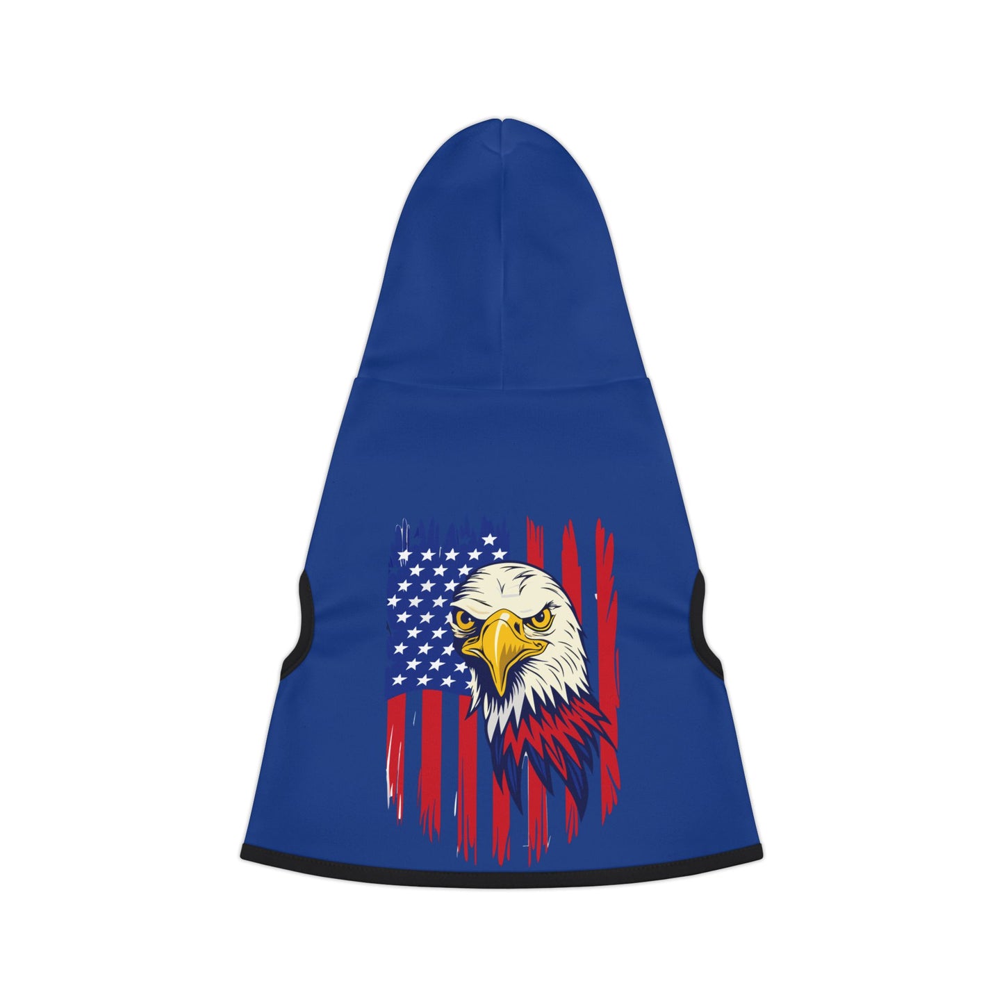 Princess Grace Patriotic Eagle Pet Hoodie Stylish Dog Apparel for Independence Day & Celebration
