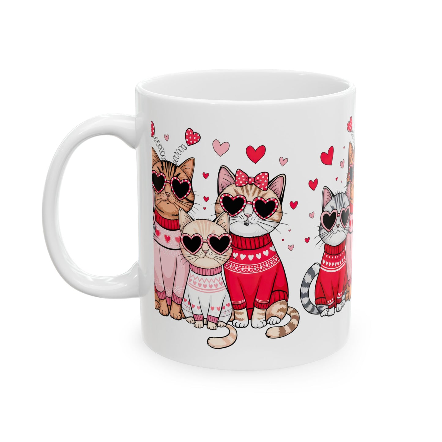 Princess Grace Cute Cat Lovers Ceramic Mug 11oz & 15oz Valentine's Day Gift