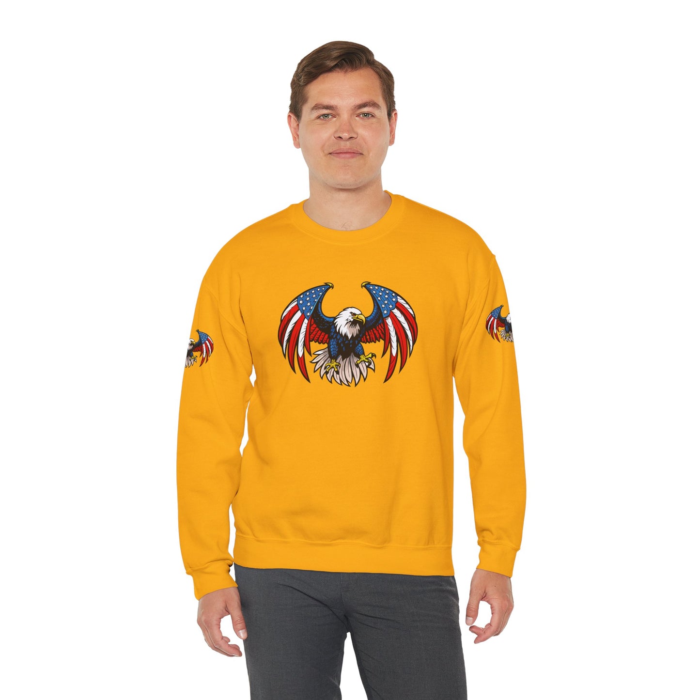 Princess Grace Patriotic Eagle Sweatshirt Unisex Heavy Blend Crewneck