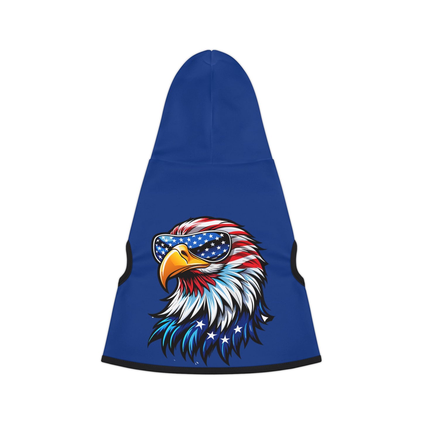 Princess Grace Patriotic Pet Hoodie with Eagle Design