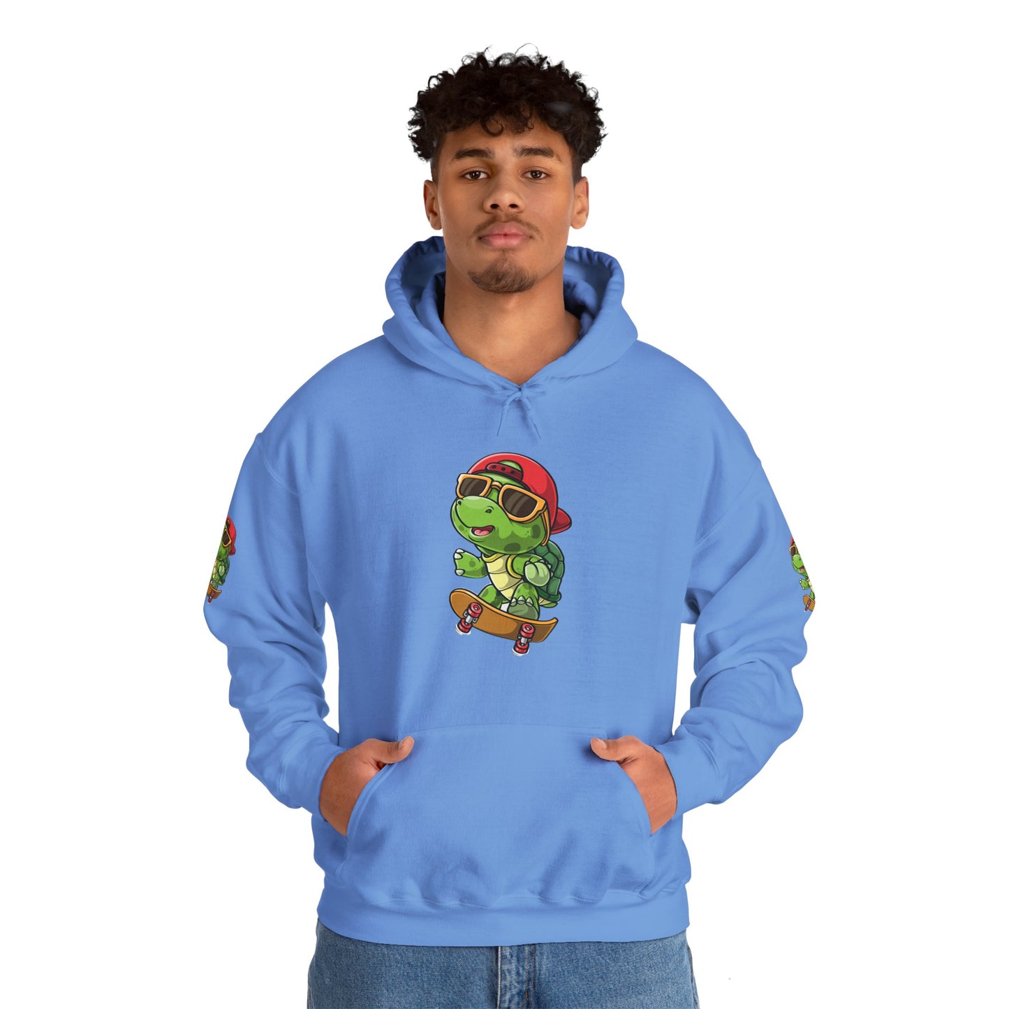 Princess Grace Cool Skateboarding Turtle Unisex Hoodie Fun and Stylish