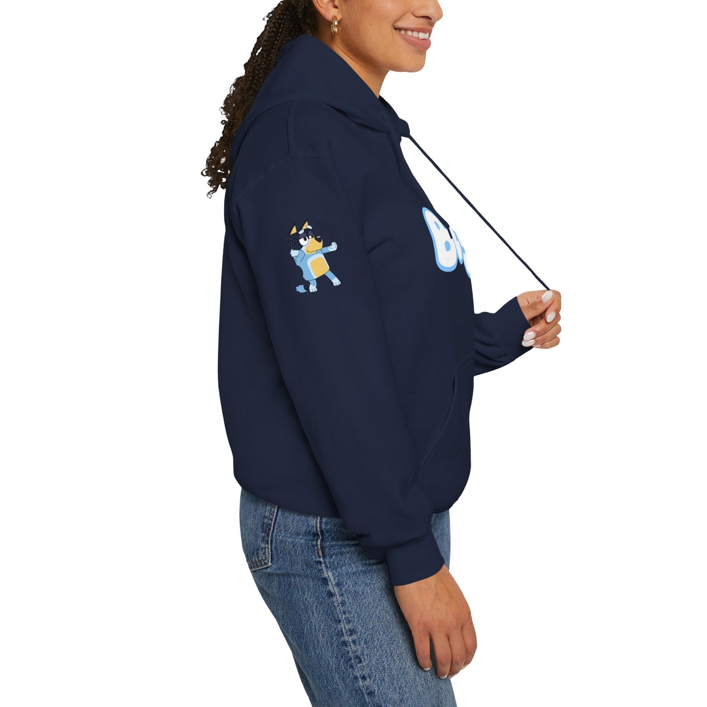 Princess Grace Bluey Unisex Heavy Blend Hoodie Cozy Cartoon Sweatshirt for Kids & Adults