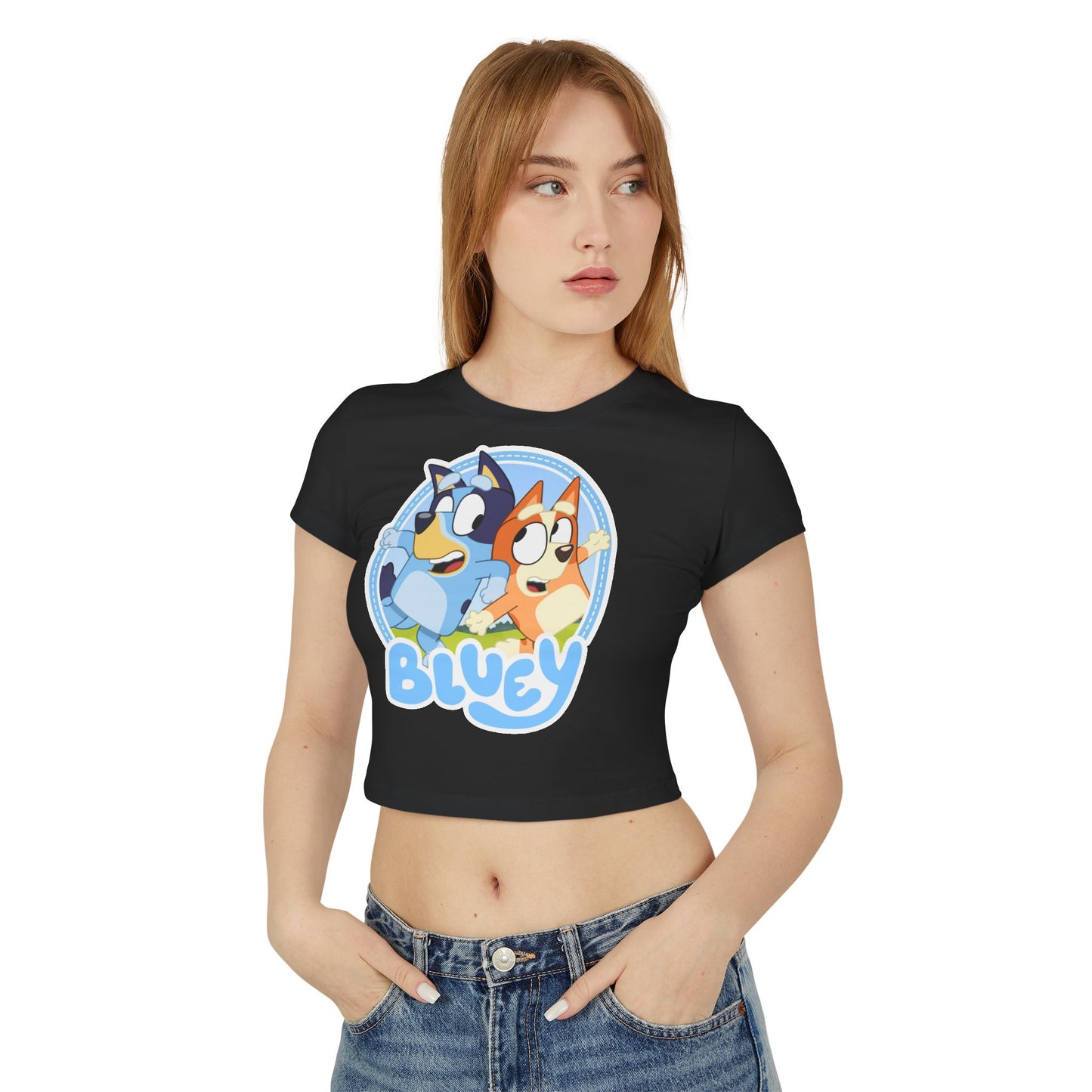 Princess Grace Bluey Cartoon Women's Baby Tee Fun & Playful Kids Apparel